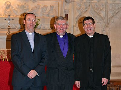 David and Graham with the Bishop of Lancaster