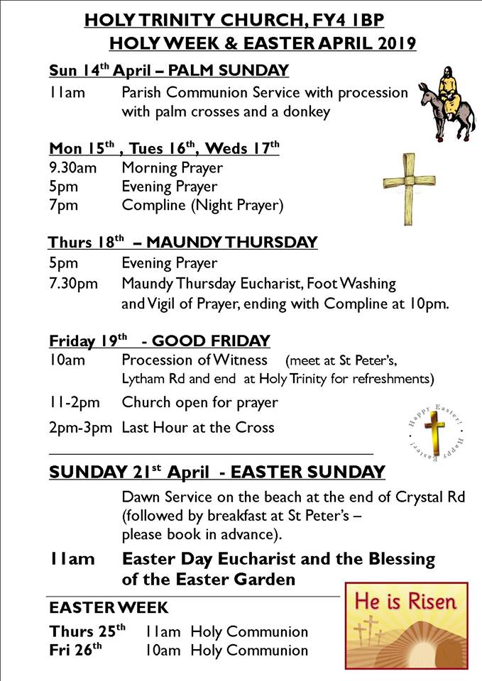 Easter Services 2019