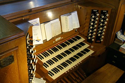 The Organ Console.
