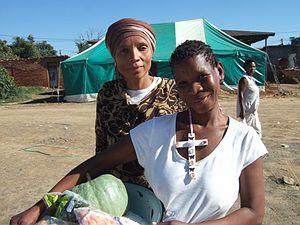 Distributing the crosses in the township