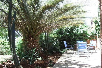 The patio (known as the stoop in South Africa)