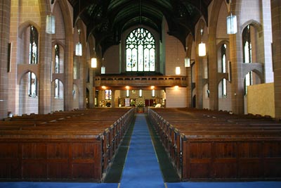 Looking West from the Sanctuary.